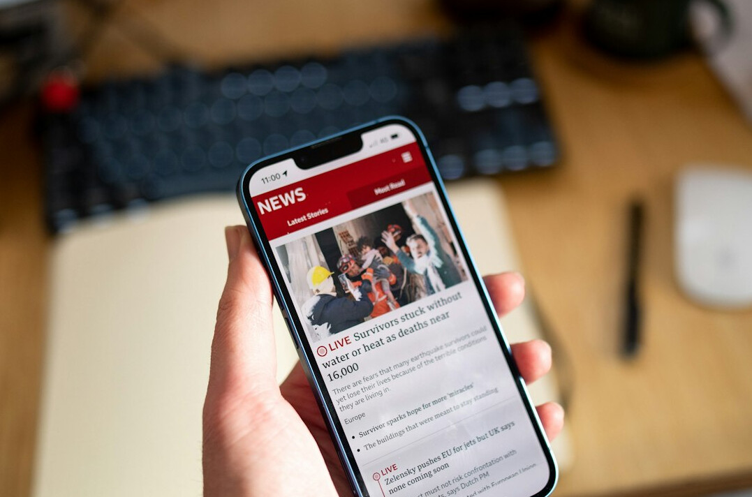 social media scroll on phone