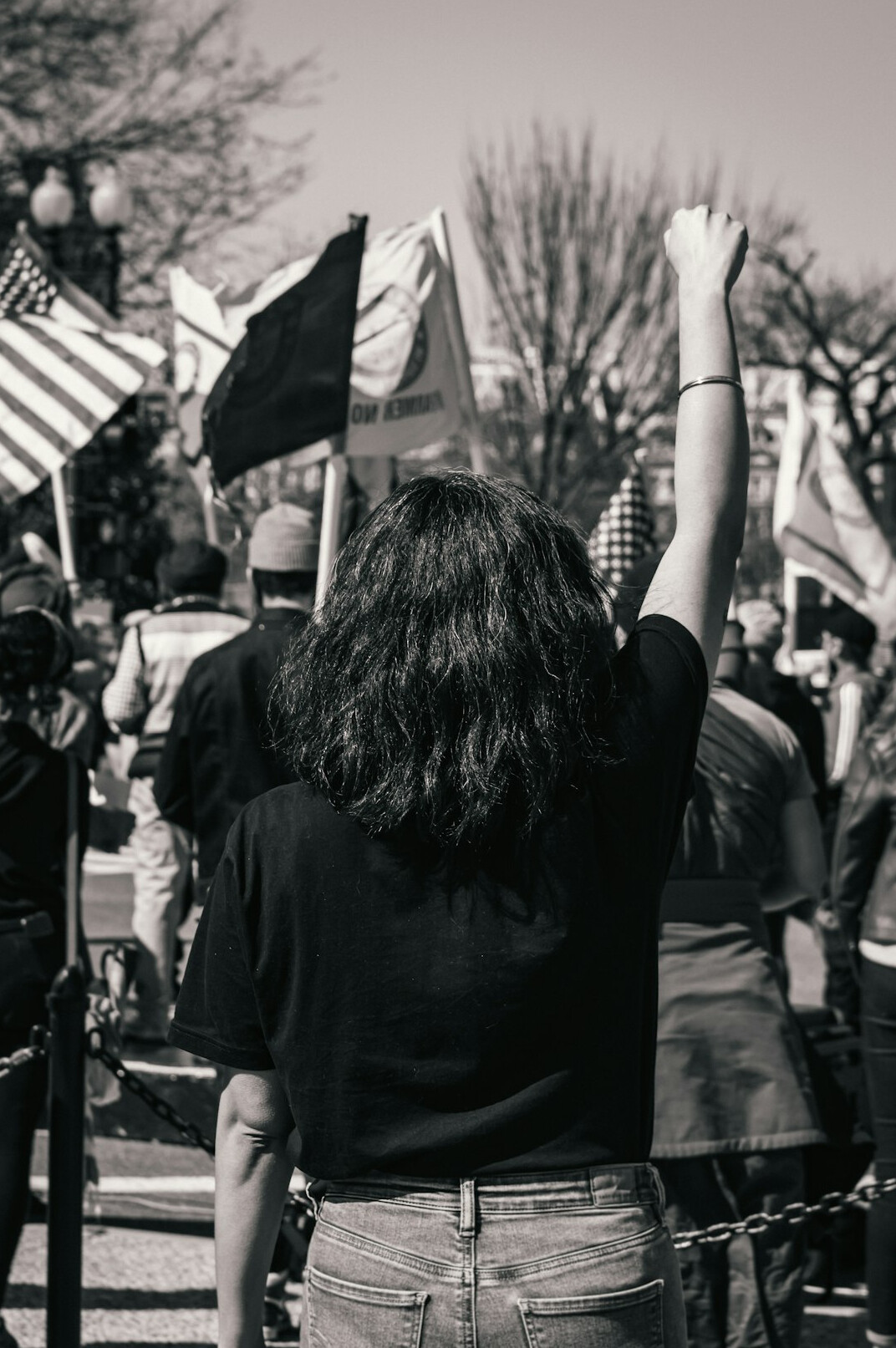 crowd at social protest